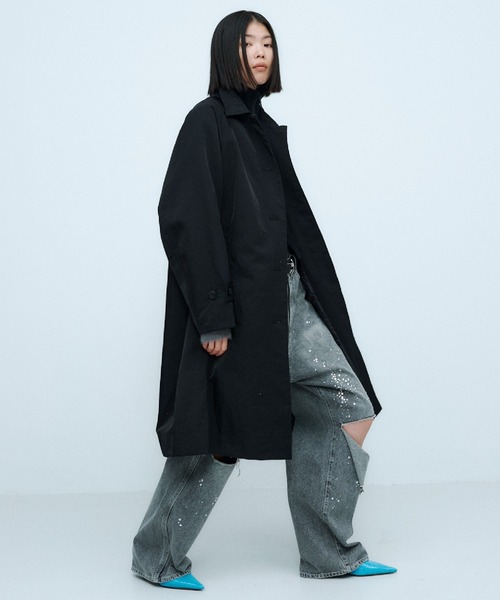 セール】HEAVY NYLON LONG COAT / ヘビーナイロン ロング コート