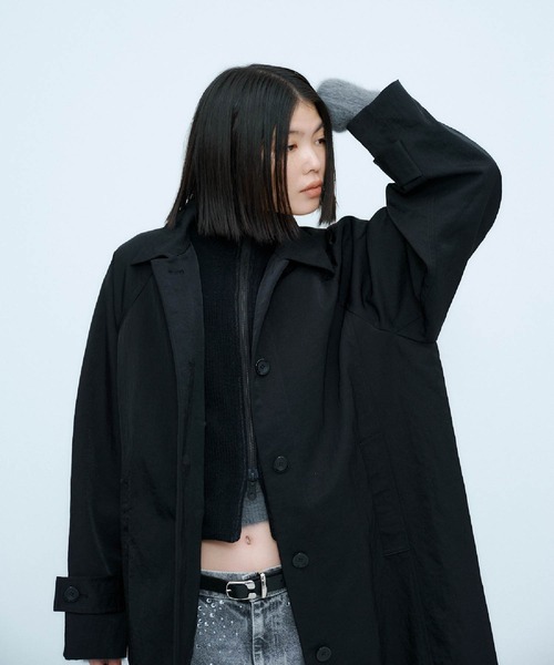 HEAVY NYLON LONG COAT / ヘビーナイロン ロング コート（ナイロン