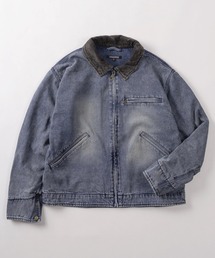 SlashDate（スラッシュデイト）の「【82】ウォッシュ加工 襟コーデュロイ ヴィンテージ ダックブルゾン（ブルゾン）」