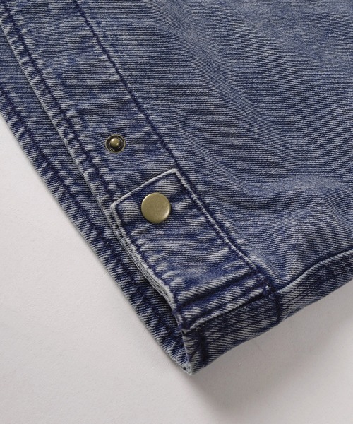 SlashDate(スラッシュデイト)の「【82】ウォッシュ加工 襟コーデュロイ ヴィンテージ ダックブルゾン(ブルゾン・メンズ・チャコールグレー/ブルー/ブラック/キャメル・M/L)」の8枚目の写真