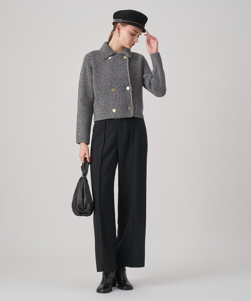 カラーミックスボクシージャケットカーディガン（カーディガン/ボレロ