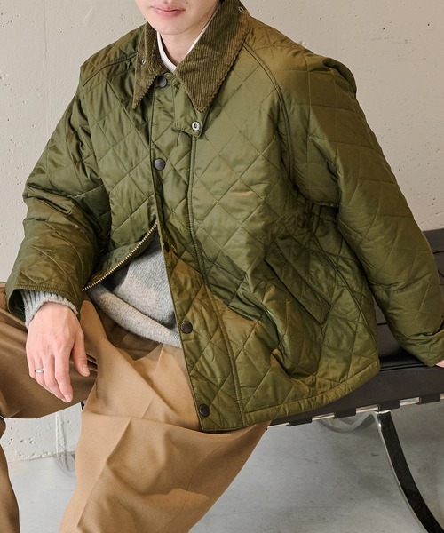 Barbour(バブアー)の「【Barbour】barbour os transport quilted jacket / MQU1796(その他アウター・メンズ・オリーブ/ブラック・38/40)」の1枚目の写真