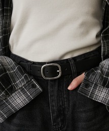 スクエアバックルベーシックベルト