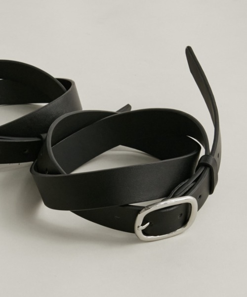 Auntie Rosa Holiday（アンティローザホリデー）の「スクエアバックルベーシックベルト（ベルト・レディース・ブラック・FREE）」の5枚目の写真