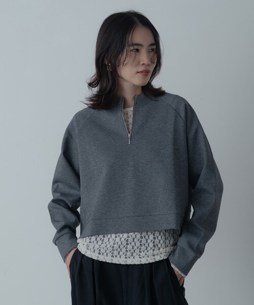 GALLEST（ギャレスト）の「フォルムダンボールトップス（Tシャツ/カットソー・レディース・ホワイト/ブラウン系/ダークグレー・38）」の16枚目の写真