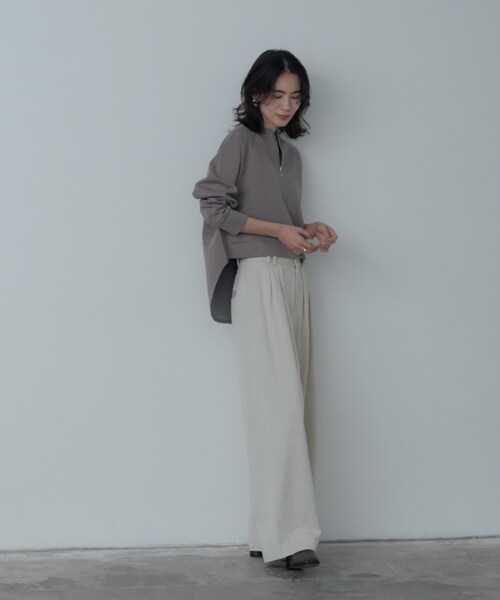 GALLEST（ギャレスト）の「フォルムダンボールトップス（Tシャツ/カットソー・レディース・ホワイト/ブラウン系/ダークグレー・38）」の22枚目の写真