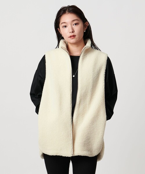 MARW UNITED ARROWS＞ボア ジップ ベスト（ベスト）｜MARW UNITED