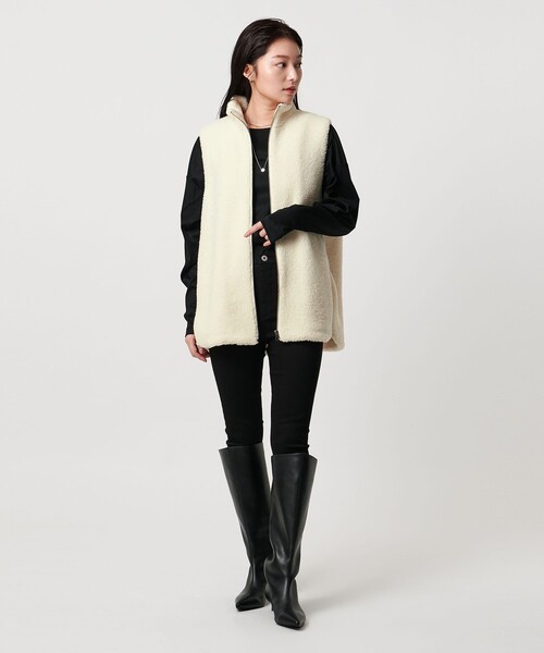 MARW UNITED ARROWS＞ボア ジップ ベスト（ベスト）｜MARW UNITED