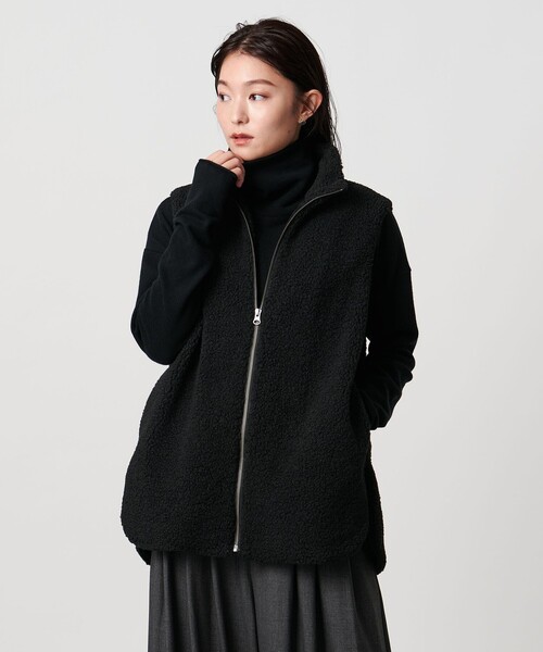 MARW UNITED ARROWS(マルゥ ユナイテッドアローズ)の「<MARW UNITED ARROWS>ボア ジップ ベスト(ベスト・レディース・オフホワイト/ブラック・FREE)」の8枚目の写真