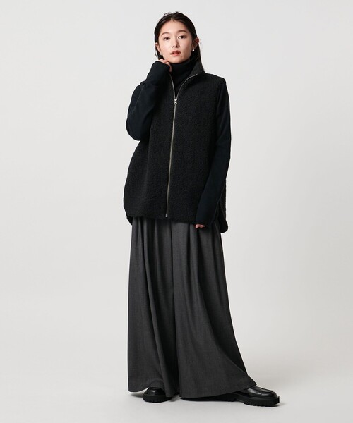 MARW UNITED ARROWS(マルゥ ユナイテッドアローズ)の「<MARW UNITED ARROWS>ボア ジップ ベスト(ベスト・レディース・オフホワイト/ブラック・FREE)」の9枚目の写真