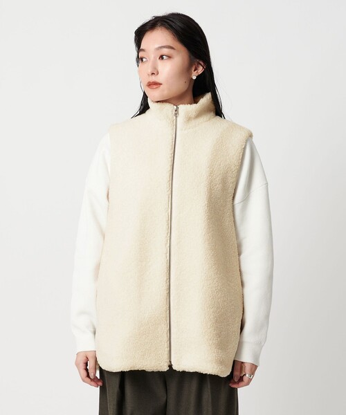 MARW UNITED ARROWS＞ボア ジップ ベスト（ベスト）｜MARW UNITED