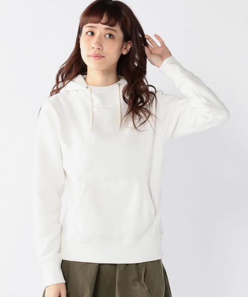 coen(コーエン)の「CVC起毛ハイネックパーカー◆(パーカー・レディース・ホワイト/ネイビー/ライトブルー・MEDIUM/LARGE)」の1枚目の写真