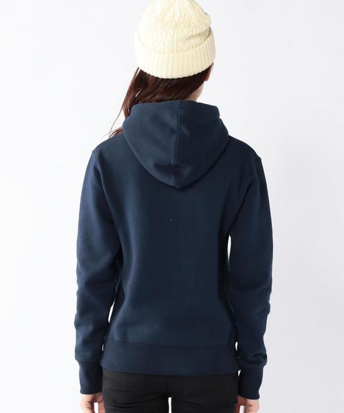 coen(コーエン)の「CVC起毛ハイネックパーカー◆(パーカー・レディース・ホワイト/ネイビー/ライトブルー・MEDIUM/LARGE)」の4枚目の写真