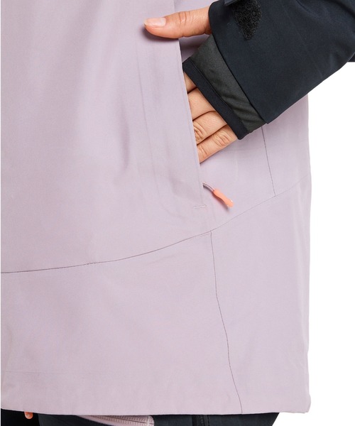 ROXY(ロキシー)の「GORE-TEX LUNALITE 3L/ロキシーゴアテックススキースノーボードウェア(ジャケット)(マウンテンパーカー・レディース・ライラック・MEDIUM/LARGE)」の15枚目の写真