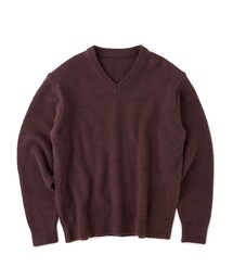 M TO R（ムウトアール）の「MU BRUSHED V NECK PUD PULLOVER KNIT（ニット/セーター）」