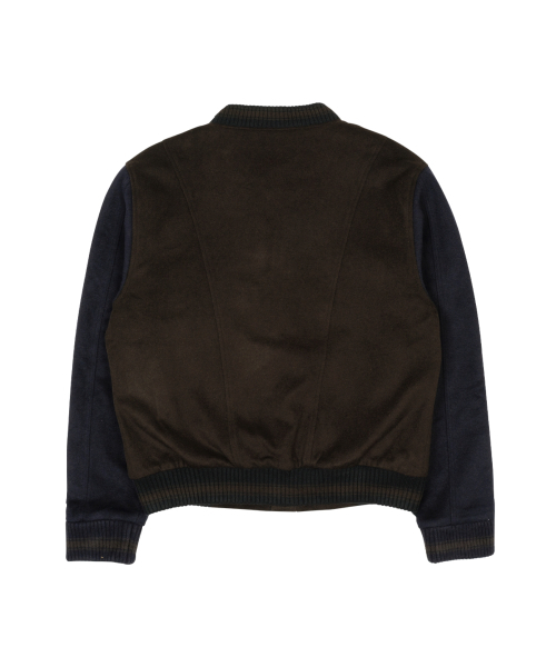 THECOLDESTMOMENT（ザコールデストモーメント）の「TCM mini logo varsity jacket (brown/navy)（ブルゾン・レディース・その他・SMALL/MEDIUM/LARGE）」の3枚目の写真