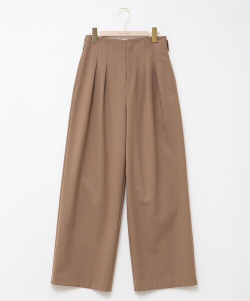 NOLLEY’S Sophi(ノーリーズソフィ)の「《セットアップ対応》ウォッシャブルウール混ツイルハイウエストワイドパンツ(その他パンツ・レディース・キャメル/グレー・34/38/36)」の16枚目の写真