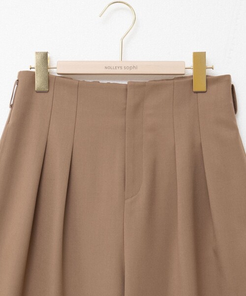 NOLLEY’S Sophi(ノーリーズソフィ)の「《セットアップ対応》ウォッシャブルウール混ツイルハイウエストワイドパンツ(その他パンツ・レディース・キャメル/グレー・34/38/36)」の17枚目の写真