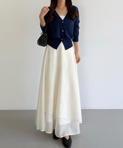 callautia（カラウティア）の「Vネックコットンニットカーディガン（カーディガン/ボレロ・レディース・ブラック/ネイビー/チャコール・MEDIUM/LARGE）」の12枚目の写真