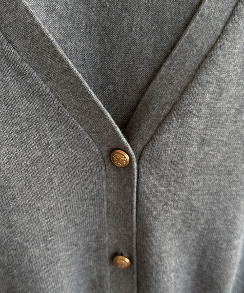 callautia（カラウティア）の「Vネックコットンニットカーディガン（カーディガン/ボレロ・レディース・ブラック/ネイビー/チャコール・MEDIUM/LARGE）」の15枚目の写真