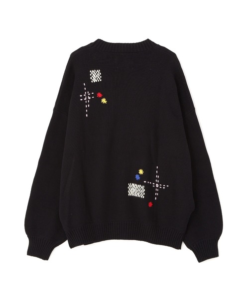 BEAVER（ビーバー）の「B omnivore/ビーオムニボー　HAND STITCH CARDIGAN ハンドステッチカーディガン（カーディガン/ボレロ・メンズ・サックスブルー/ブラック/ベージュ・M/L）」の4枚目の写真