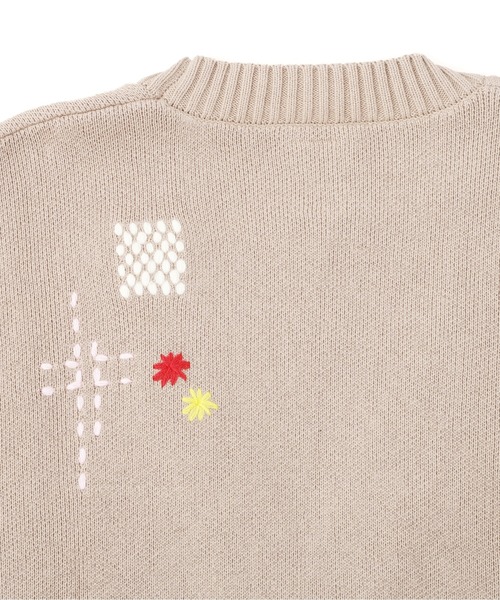 BEAVER（ビーバー）の「B omnivore/ビーオムニボー　HAND STITCH CARDIGAN ハンドステッチカーディガン（カーディガン/ボレロ・メンズ・サックスブルー/ブラック/ベージュ・M/L）」の10枚目の写真