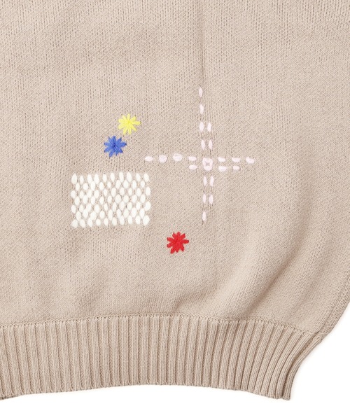 BEAVER（ビーバー）の「B omnivore/ビーオムニボー　HAND STITCH CARDIGAN ハンドステッチカーディガン（カーディガン/ボレロ・メンズ・サックスブルー/ブラック/ベージュ・M/L）」の11枚目の写真