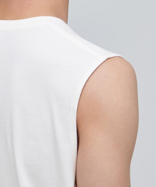 MUSINSA STANDARD（ムシンサスタンダード）の「レイヤードスリーブレストップ_ロング丈 [クリーム]（Tシャツ/カットソー・メンズ・その他・LARGE/X-SMALL/SMALL/MEDIUM）」の7枚目の写真