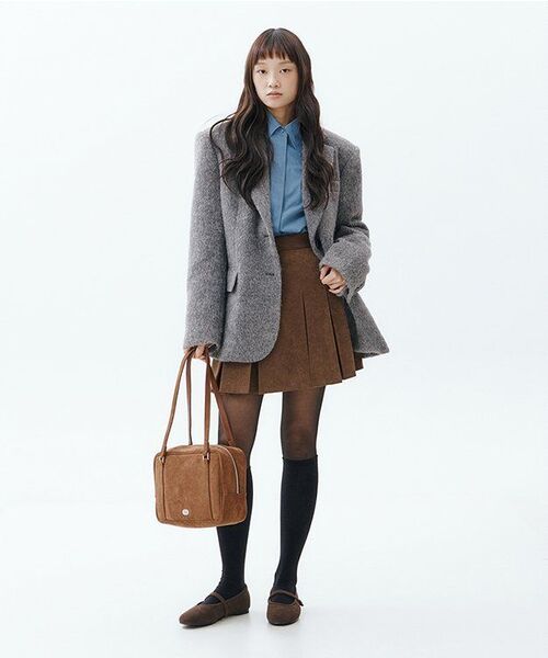 ZEROSTREET（ゼロストリート）の「[2カラー] トフィプリーツスカート（スカート・レディース・ブラック/ブラウン・SMALL/MEDIUM/LARGE）」の4枚目の写真