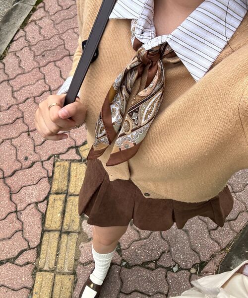 ZEROSTREET（ゼロストリート）の「[2カラー] トフィプリーツスカート（スカート・レディース・ブラック/ブラウン・SMALL/MEDIUM/LARGE）」の6枚目の写真