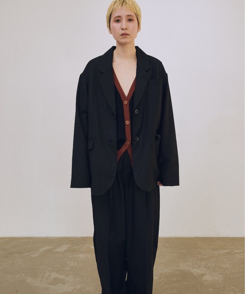 lit(リット)の「Bicolor Knit Cardigan(カーディガン/ボレロ・レディース・ベージュ系その他/ブラック/トップグレー・FREE)」の5枚目の写真