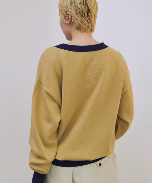 lit(リット)の「Bicolor Knit Cardigan(カーディガン/ボレロ・レディース・ベージュ系その他/ブラック/トップグレー・FREE)」の14枚目の写真