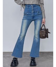 EMODA | スーパーハイウエストフレアパギンス(デニムパンツ)