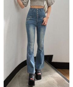 YANUK/ヤヌーク】別注 LEA BOYS ストレートデニムパンツ（デニムパンツ