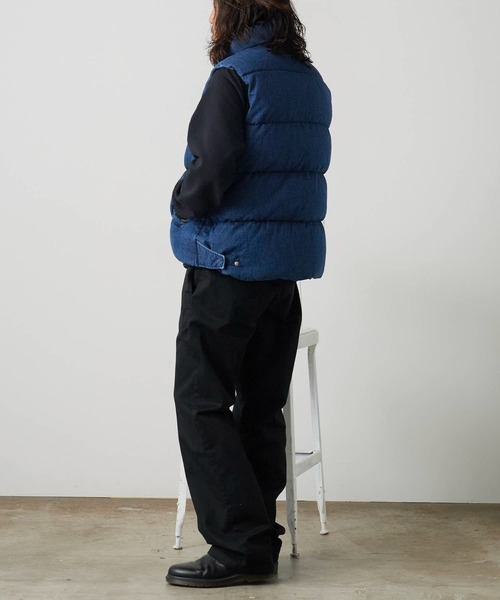 セール】REMI RELIEF/レミレリーフ ナチュラル加工 デニムダウンベスト