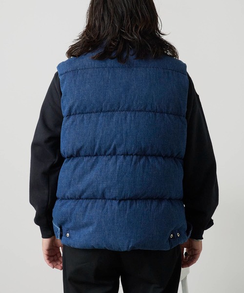 REMI RELIEF/レミレリーフ ナチュラル加工 デニムダウンベスト（ダウン