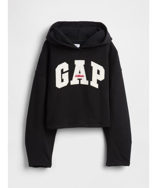 GAP（ギャップ）の「オーバーサイズ バレルスリーブ GAPロゴパーカー (キッズ)（パーカー・キッズ・ネイビー/レッド/アイボリー/ブラック・160cm/120cm/130cm/140cm/150cm）」の5枚目の写真