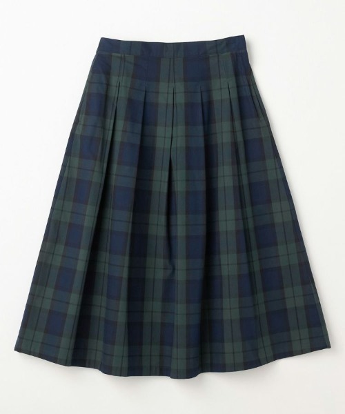 BRITISH MADE(ブリティッシュメイド)の「【MACALASTAIR / マカラスター】ソフトプリーツチェックスカート(WOMEN)(スカート・レディース・ブルー系その他/グリーン系その他2/グリーン系その他/ブルー系その他2・36)」の2枚目の写真