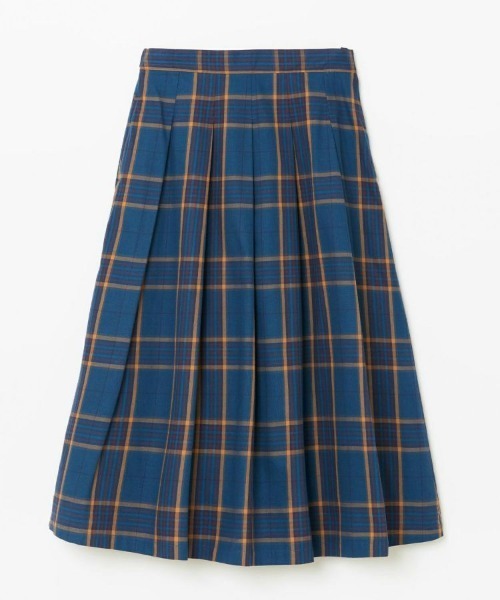 BRITISH MADE(ブリティッシュメイド)の「【MACALASTAIR / マカラスター】ソフトプリーツチェックスカート(WOMEN)(スカート・レディース・ブルー系その他/グリーン系その他2/グリーン系その他/ブルー系その他2・36)」の4枚目の写真