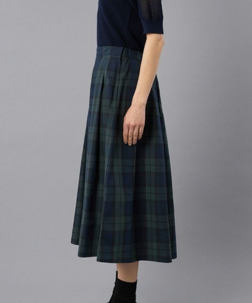 BRITISH MADE(ブリティッシュメイド)の「【MACALASTAIR / マカラスター】ソフトプリーツチェックスカート(WOMEN)(スカート・レディース・ブルー系その他/グリーン系その他2/グリーン系その他/ブルー系その他2・36)」の10枚目の写真