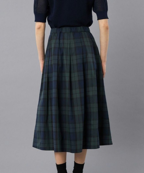 BRITISH MADE(ブリティッシュメイド)の「【MACALASTAIR / マカラスター】ソフトプリーツチェックスカート(WOMEN)(スカート・レディース・ブルー系その他/グリーン系その他2/グリーン系その他/ブルー系その他2・36)」の11枚目の写真
