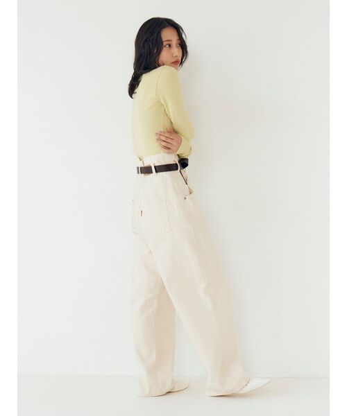 Ungrid(アングリッド)の「フィットショートロングスリーブTee(Tシャツ/カットソー・レディース・ブラック/オフホワイト/ピンク/グリーン・FREE)」の22枚目の写真