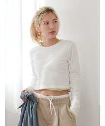 Ungrid | フィットショートロングスリーブTee(Tシャツ/カットソー)