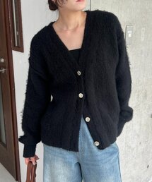 CAPRICIEUX LE'MAGE | ニュアンスボタンレイヤード風カーディガン(カーディガン/ボレロ)