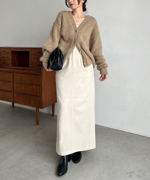 セール】ニュアンスボタンレイヤード風カーディガン（カーディガン