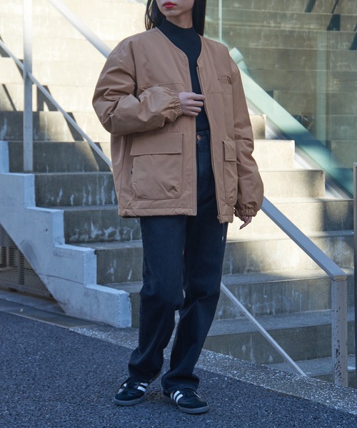 THE NORTH FACE（ザノースフェイス）の「【THE NORTH FACE】NEILTON RVS HEAT CARDIGAN/リバーシブルカーディガン/キルティングジャケット（カーディガン/ボレロ・レディース・キャメル/ブラック・S）」の9枚目の写真