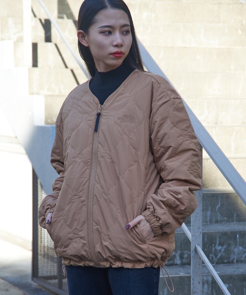 THE NORTH FACE（ザノースフェイス）の「【THE NORTH FACE】NEILTON RVS HEAT CARDIGAN/リバーシブルカーディガン/キルティングジャケット（カーディガン/ボレロ・レディース・キャメル/ブラック・S）」の15枚目の写真