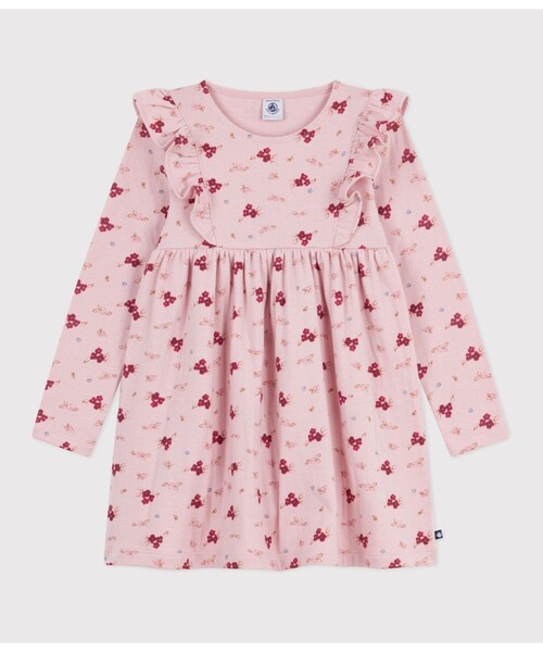 PETIT BATEAU(プチバトー)の「ワンピース(ワンピース・キッズ・ピンク系その他・3YEAR/4YEAR/5YEAR)」の1枚目の写真