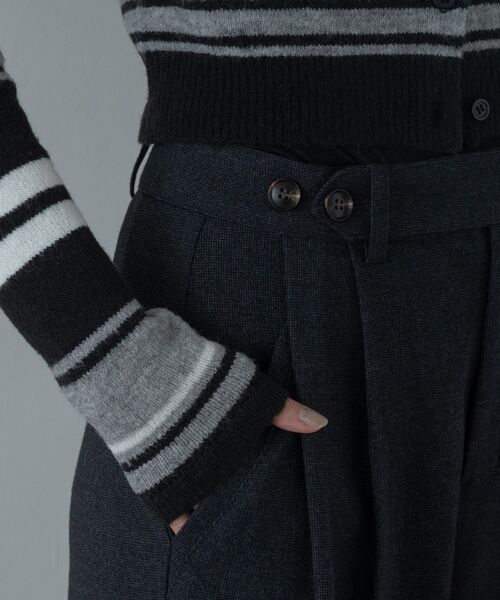 GALLEST（ギャレスト）の「ツイードタックワイドパンツ（その他パンツ・レディース・ブラック系3/ダークブラウン系3・36/38/40）」の14枚目の写真