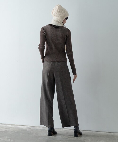 GALLEST（ギャレスト）の「ツイードタックワイドパンツ（その他パンツ